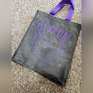 DIXXON Black and Purple Tote Bag